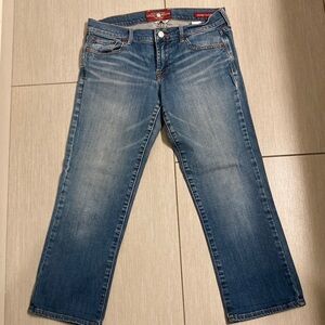 Lucky Brand Medium Blue Denim Crop Jeans 4/27